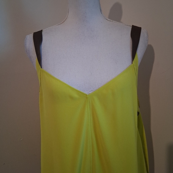 Rag & Bone Colette Cami Lime Green Silk Blouse Size Medium NWOT - Picture 3 of 10